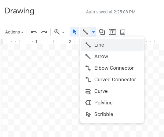 how to insert a line in Google docs
