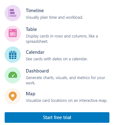 Trello restrictions free plan project management tool