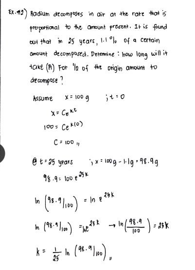 Application of 1st Order Differential Equation & Examples image 34